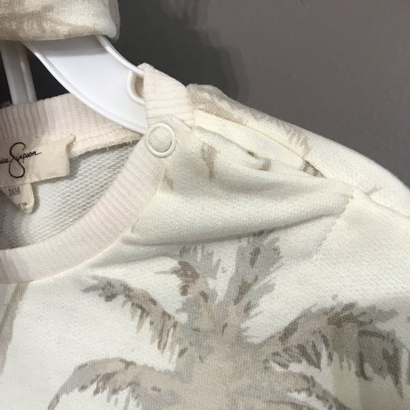 Jessica Simpson baby 24 months cream palms 3 piece outfit - Picture 13 of 13